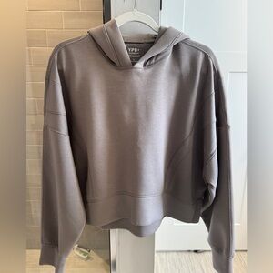 YPB by Abercrombie - Grey Cropped Hoodie sweatshirt - Medium